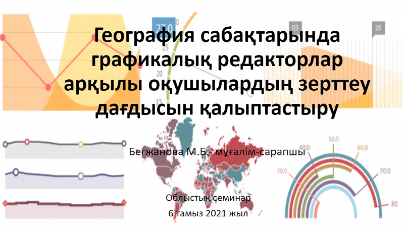 «География сабақтарында графикалық редакторлар арқылы оқушылардың зерттеу дағдысын қалыптастыру»